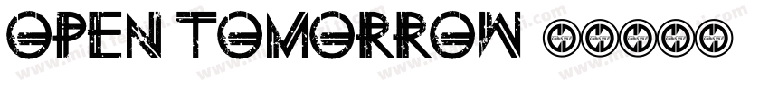 Open Tomorrow字体转换